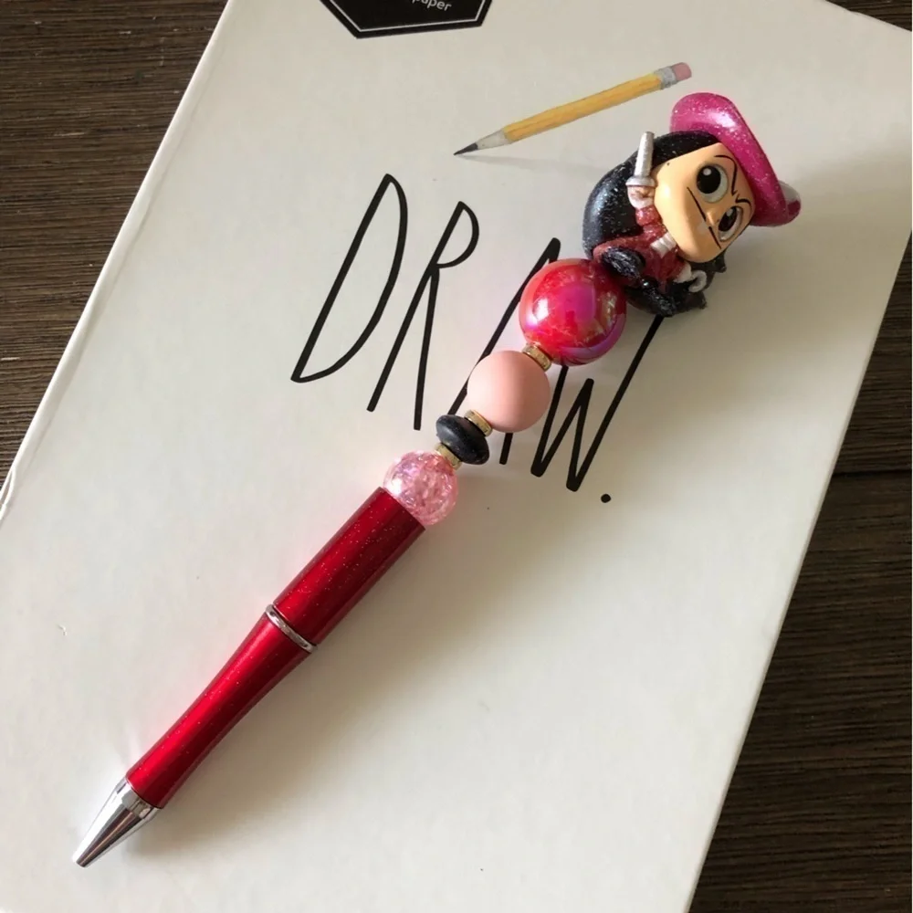 Disney Doorables: Peter Pan: Captain Hook handmade beaded pen